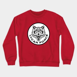 Lycan Force Werewolf Logo Design Crewneck Sweatshirt